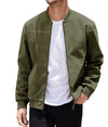 Men's Jacket – Structural Fit – Double Zipper – Ribbed Edges – No Collar