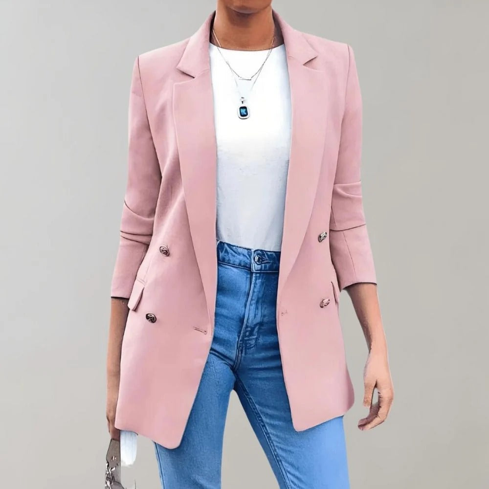 Women's Blazer – Tailored Fit – Double-Breasted – Classic Cut – Office Use