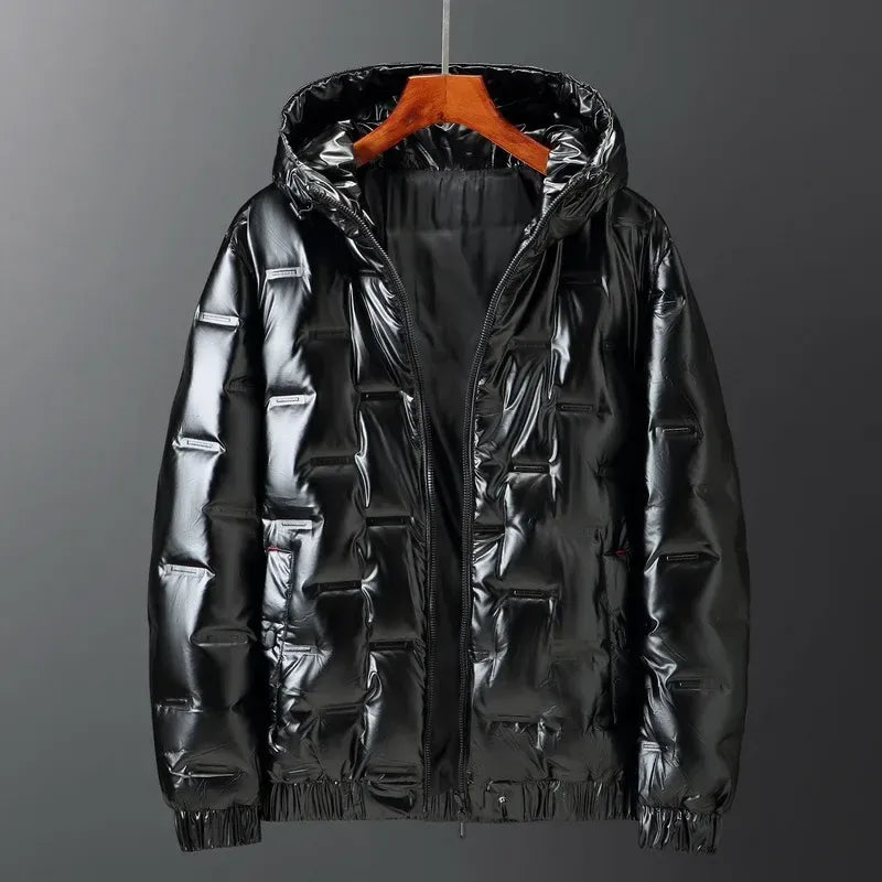 Men's Down Jacket – Regular Fit – Quilted – Water-Repellent – With Hood