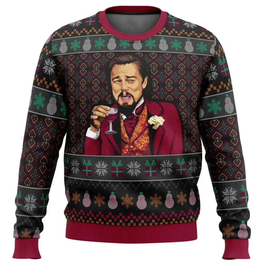 Men's Sweater – Standard Fit – Soft Knit – Graphic Print – Ribbed Edge