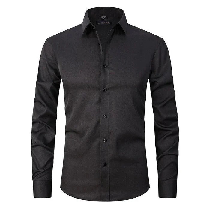 Men's Shirt – Slim Fit – Breathable Fabric – Non-Iron – Long-Sleeved Formal Style