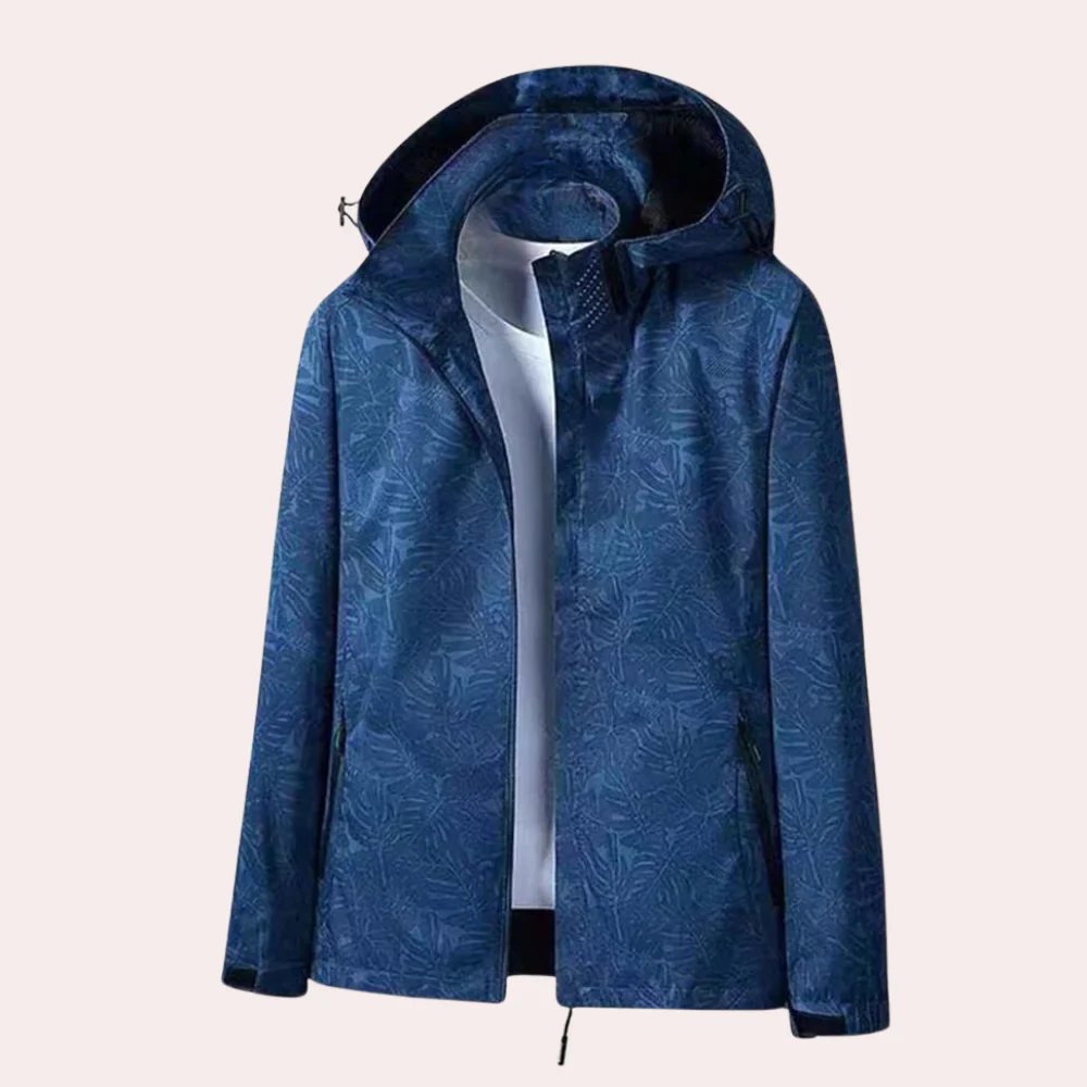 Women's Jacket – Lightweight Straight Fit – Detachable Hood – Zipper Pockets Waterproof
