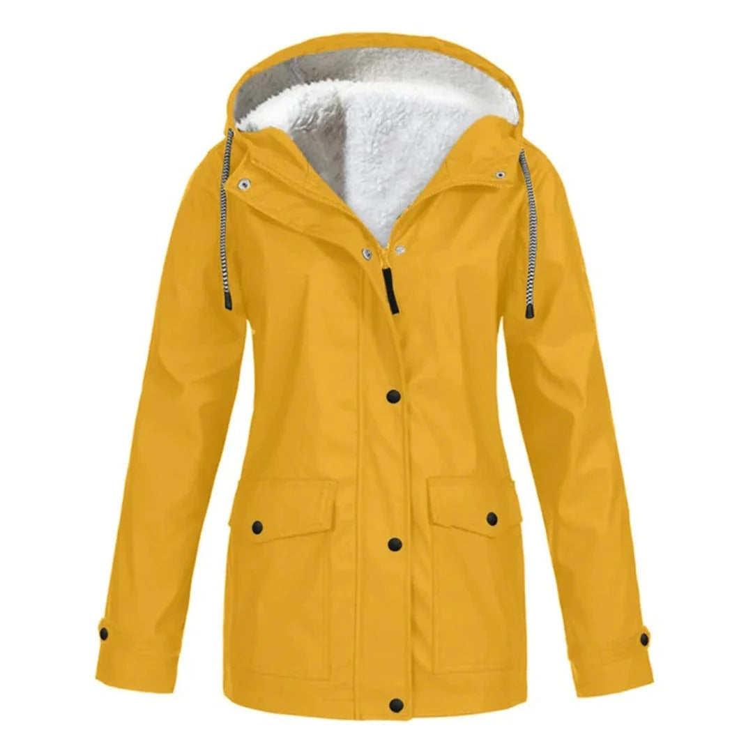 Women's Coat with Hood – Weatherproof – Fur Lining – Tailored Fit – Zipper