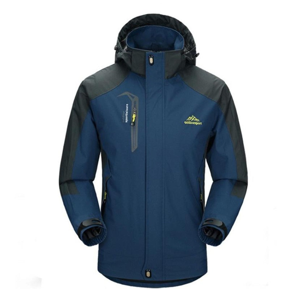 Men's Jacket for Outdoor Use – Wind and Waterproof – Regular Fit – Hood – Reinforced Panels