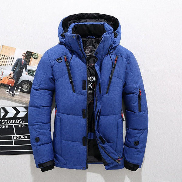 Men's Jacket – Quilted – Regular Fit – Hood – Zipper Closure – Adjustable Fit