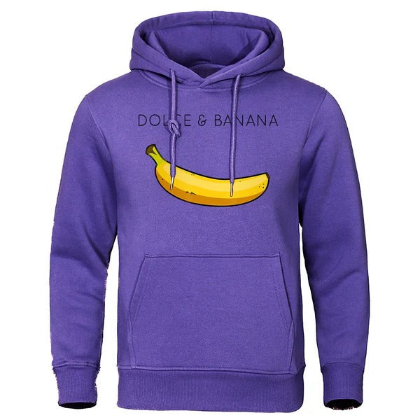 Men's Hoodie – Relaxed Fit – Cotton Blend – Humorous Print