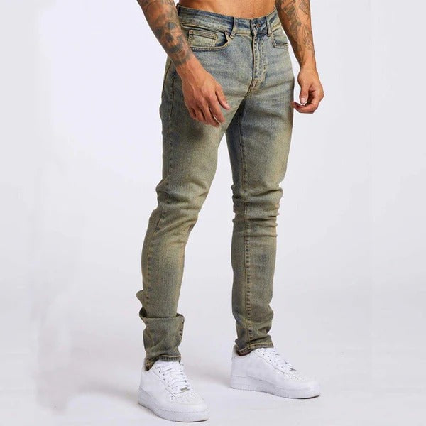 Men's Jeans – Slim Fit – Stretch Denim – Full Length – Relaxed Everyday Style