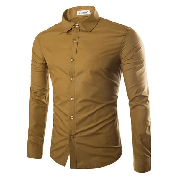 Men's Shirt – Slim Fit – Non-Iron – Breathable Fabric – Shirt Collar – Formal Use