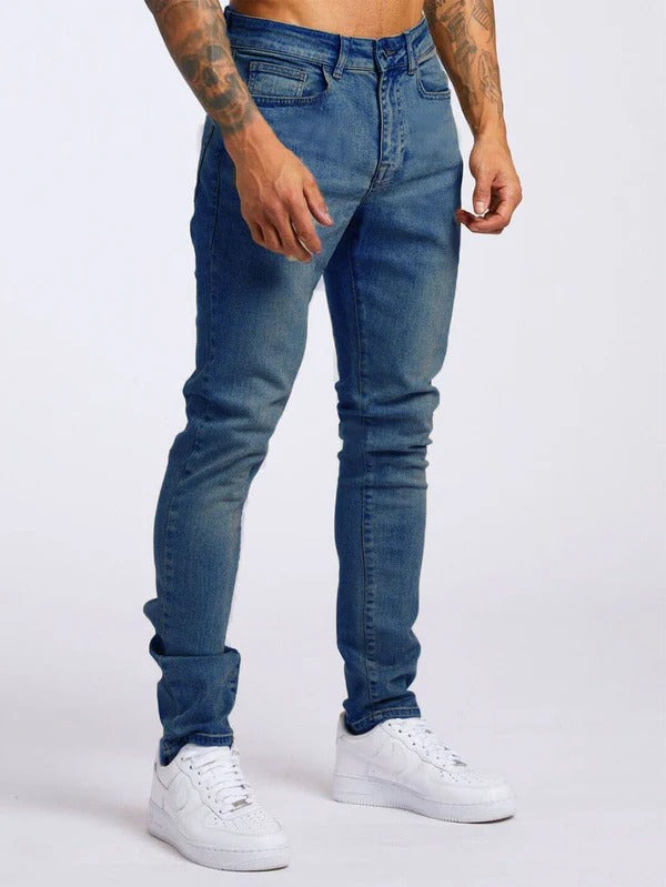 Men's Jeans – Slim Fit – Stretch Denim – Full Length – Relaxed Everyday Style