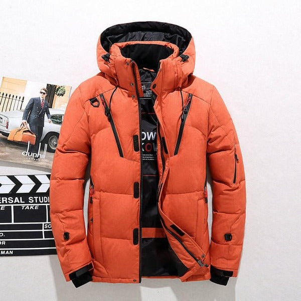 Men's Jacket – Quilted – Regular Fit – Hood – Zipper Closure – Adjustable Fit