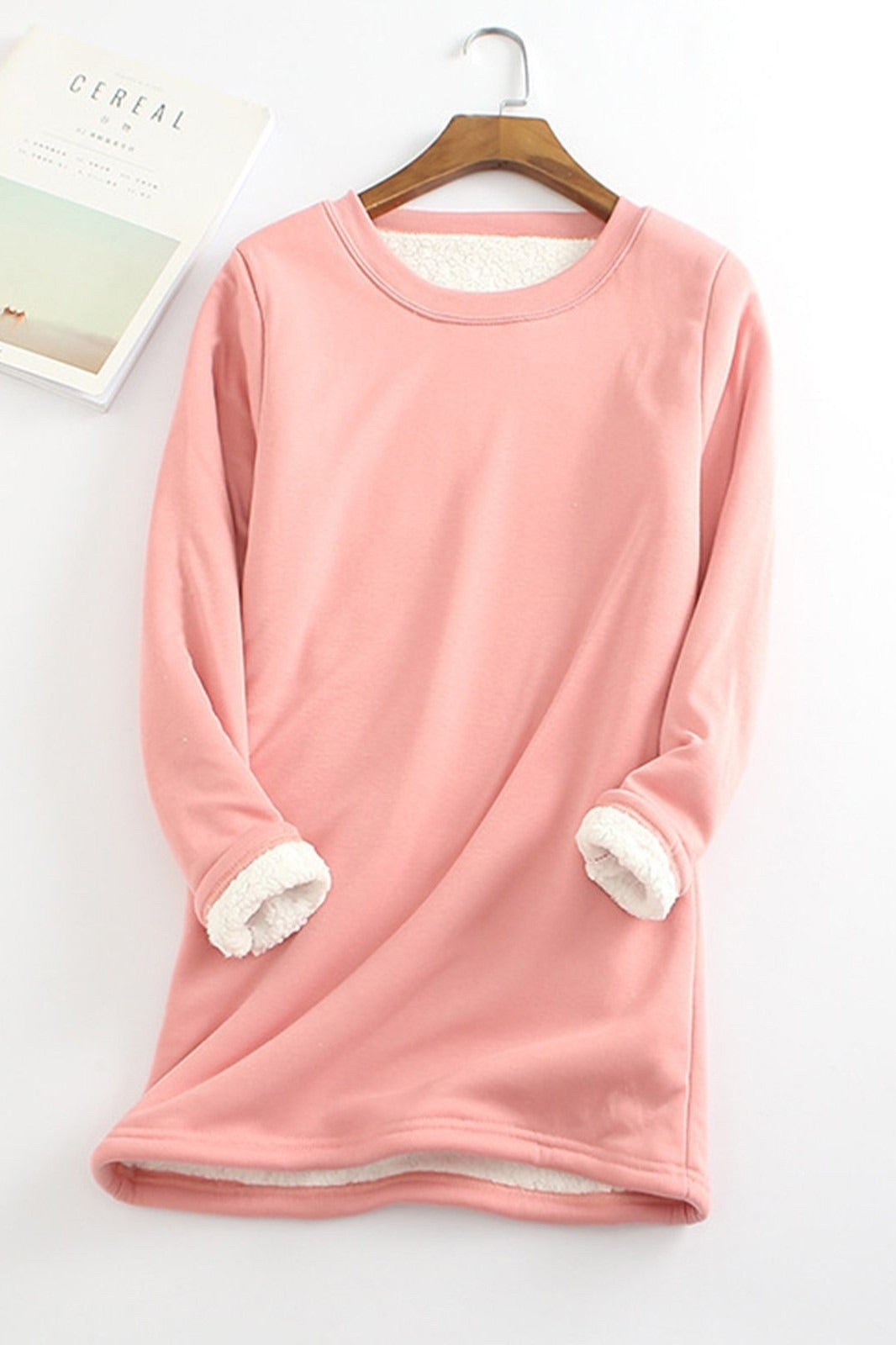 Women's Tunic Sweater – Relaxed Fit – Long-Sleeved – Soft Fleece-Lined Comfort