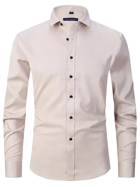 Shirt for men – Slim fit – Stretch fabric – Non-iron – Button-down collar