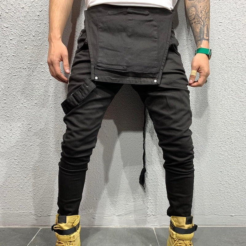 Men's Overalls - Slim Fit - Adjustable Straps - Practical Pockets - Tapered Legs