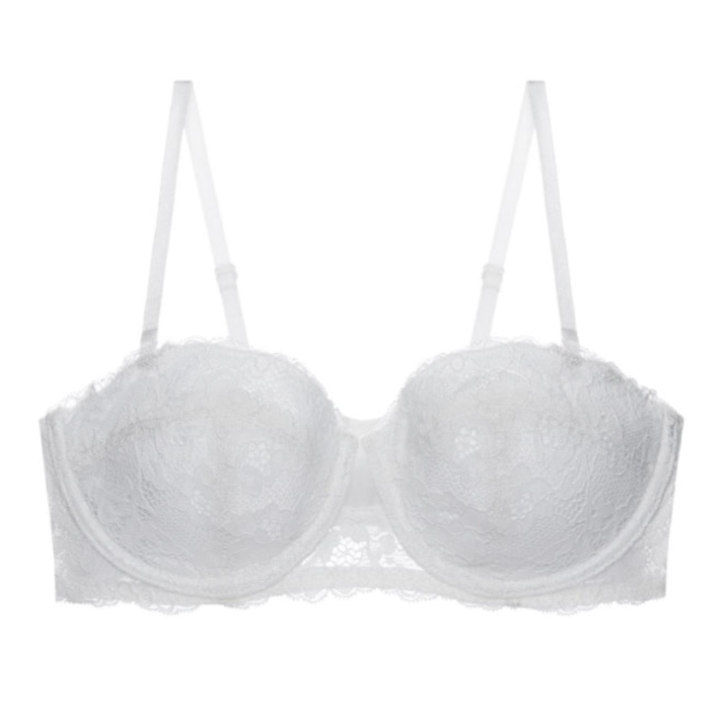 Women's Balconette Bra – Underwire Support – Adjustable Straps – Elegant Lace
