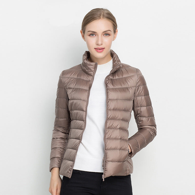 Women's Down Jacket - Padded Quilted - Lightweight and Water-Repellent - Tailored Fit