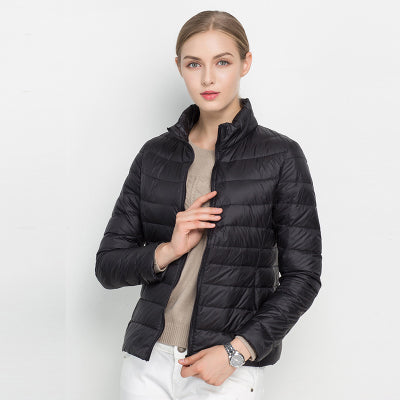 Women's Down Jacket - Padded Quilted - Lightweight and Water-Repellent - Tailored Fit