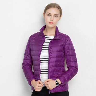 Women's Down Jacket - Padded Quilted - Lightweight and Water-Repellent - Tailored Fit