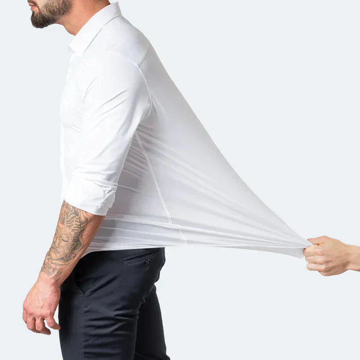 Men's Shirt – Slim Fit – Stretch Fabric – Breathable – Non-Iron – Dress Style