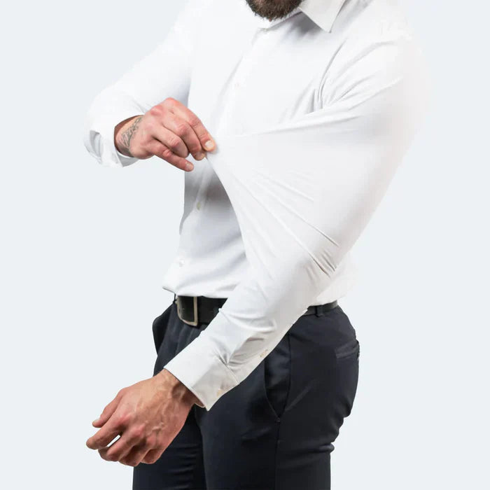 Men's Shirt – Slim Fit – Stretch Fabric – Breathable – Non-Iron – Dress Style