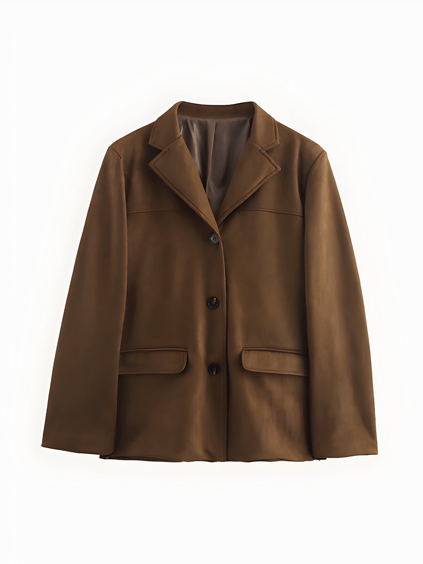 Women's Jacket – Tailored Fit – Soft Texture – Notch Lapel – Hip Length
