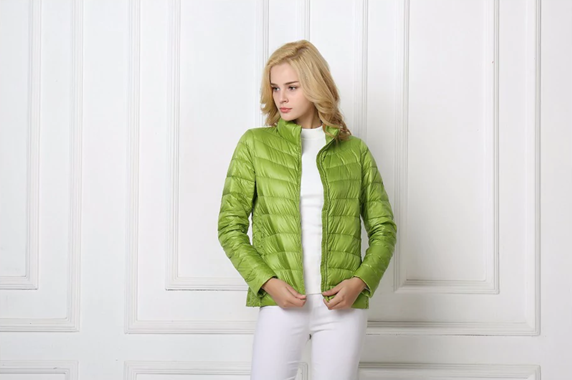 Women's Down Jacket - Padded Quilted - Lightweight and Water-Repellent - Tailored Fit