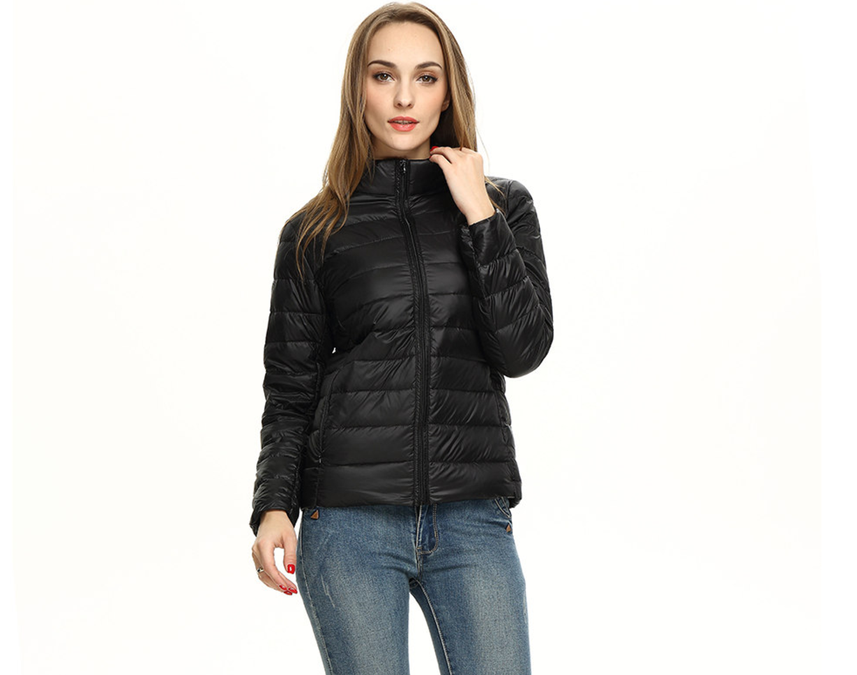 Women's Down Jacket - Padded Quilted - Lightweight and Water-Repellent - Tailored Fit