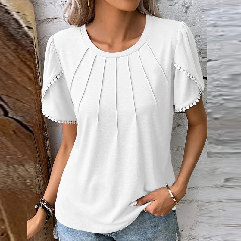 Jenny - Elegant designerbluse laget av myk bomull