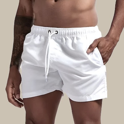 Men's Shorts Swim Shorts – Relaxed Fit – Quick-Drying – Mid-Thigh Length – Drawstring