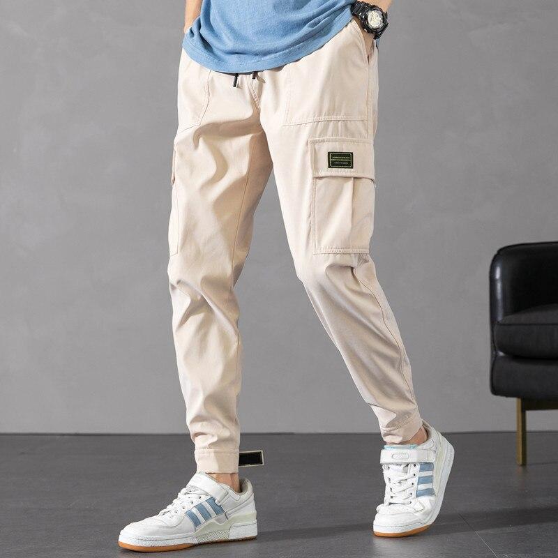 Herre Cargo Bukser - Tapered Fit - Sidelommer - Elastisk Linning