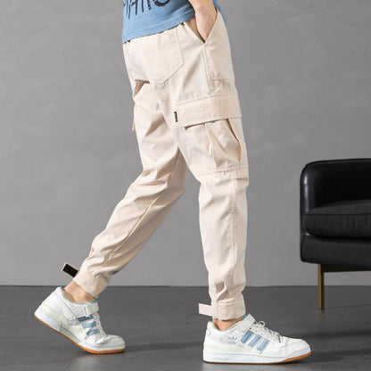 Herre Cargo Bukser - Tapered Fit - Sidelommer - Elastisk Linning