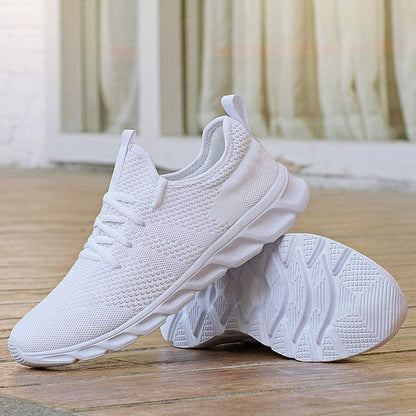 Women's Sneakers – Soft Knit – Breathable – Low Model – Lacing – Padded Sole
