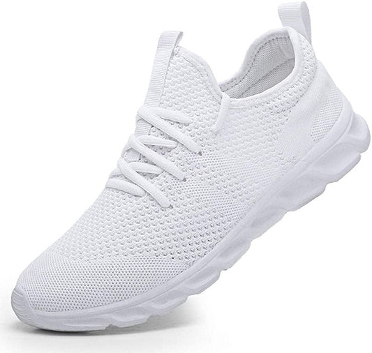 Women's Sneakers – Soft Knit – Breathable – Low Model – Lacing – Padded Sole