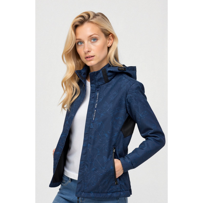 Women's Windbreaker – Relaxed Fit – Lightweight – Hood – Zipper Pockets