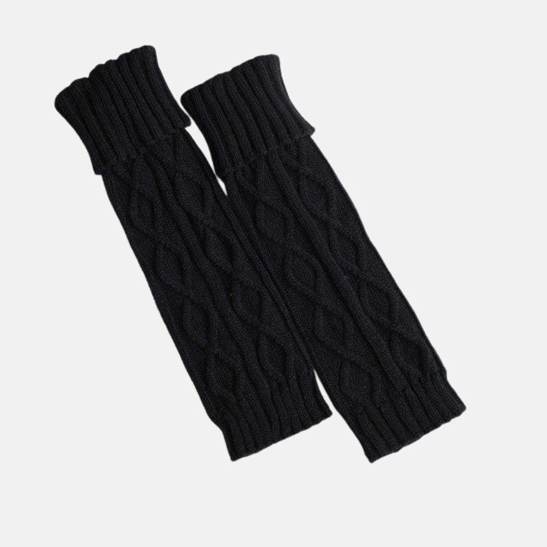 Elisa Calf-Length Leg Warmer | Cable Knit Leg Warmer