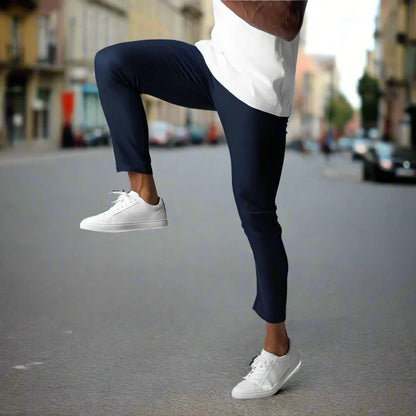 Herre Slim Fit Chinos – Bomullsstretch – Ankel Lengde – Komfortabel og Allsidig