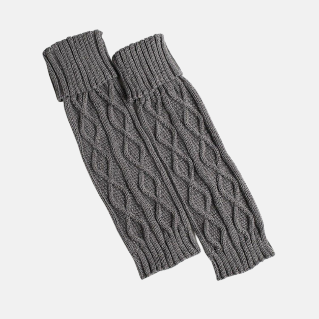 Elisa Calf-Length Leg Warmer | Cable Knit Leg Warmer