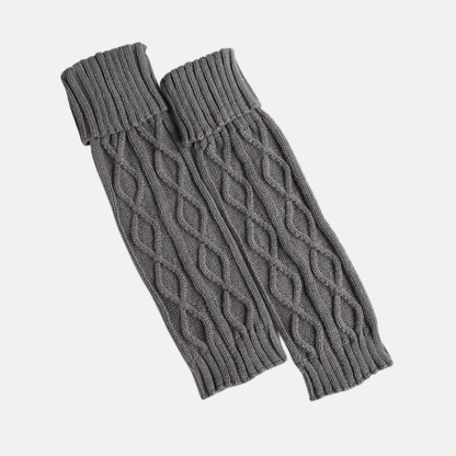 Elisa Calf-Length Leg Warmer | Cable Knit Leg Warmer