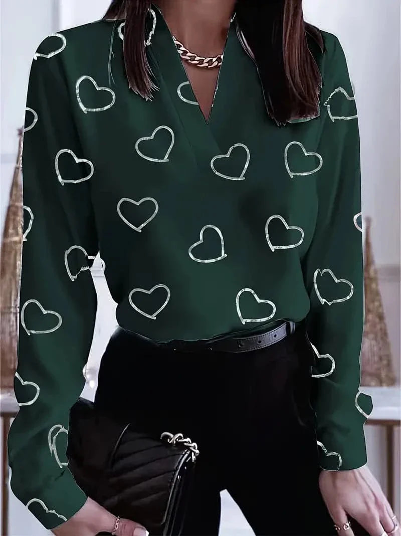 Henrike - Nydelig bluse med flott fargespill