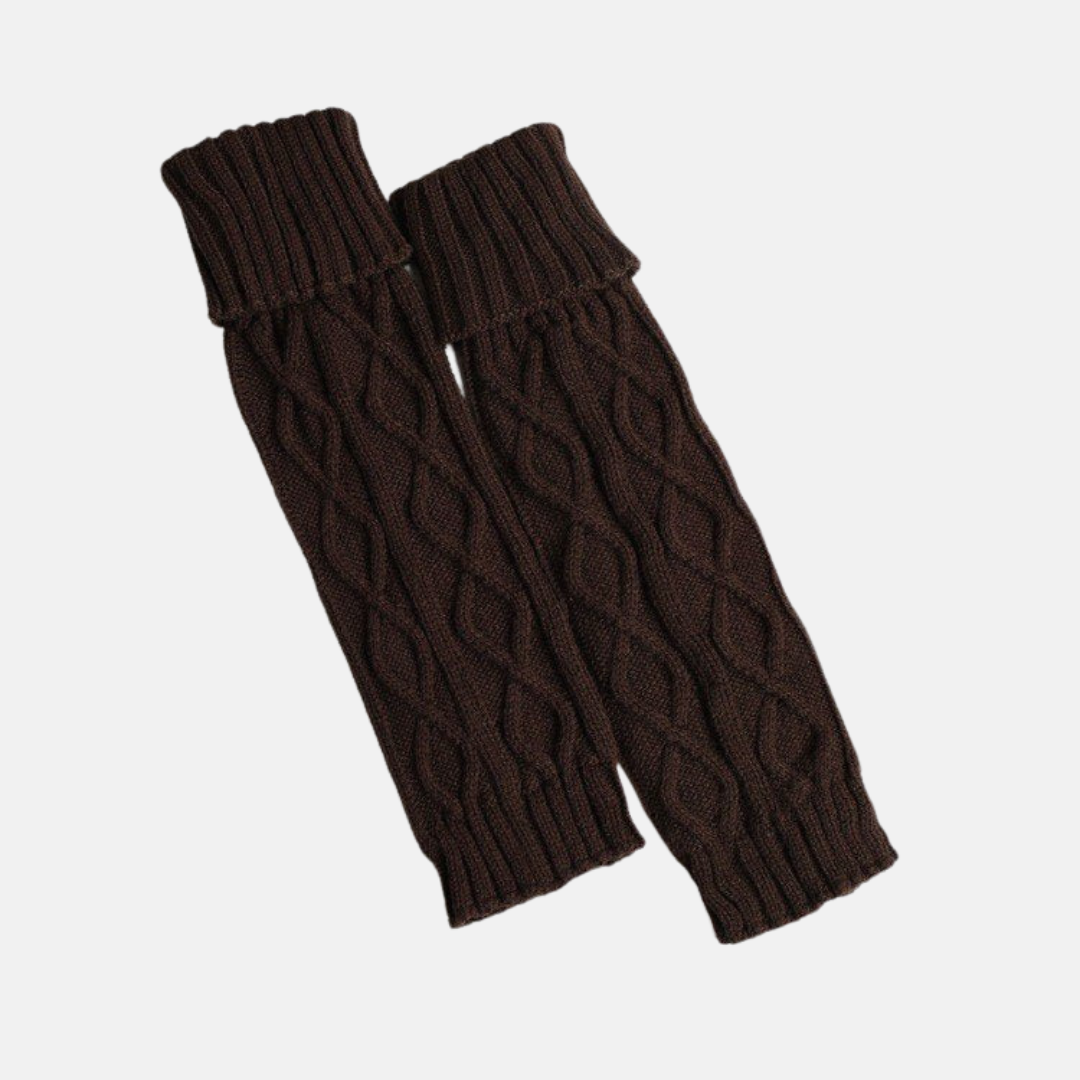 Elisa Calf-Length Leg Warmer | Cable Knit Leg Warmer