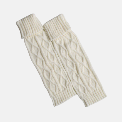 Elisa Calf-Length Leg Warmer | Cable Knit Leg Warmer