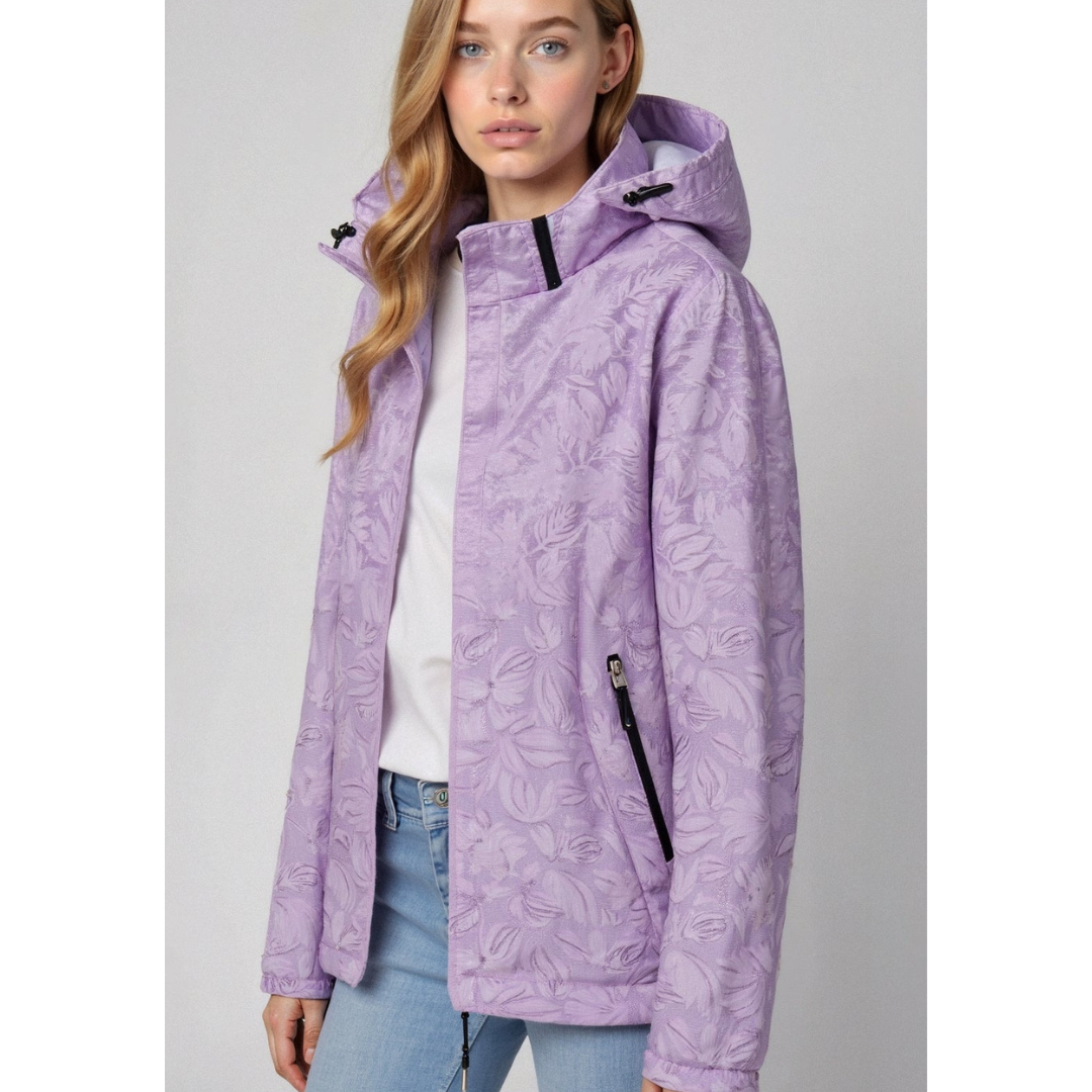 Women's Windbreaker – Relaxed Fit – Lightweight – Hood – Zipper Pockets