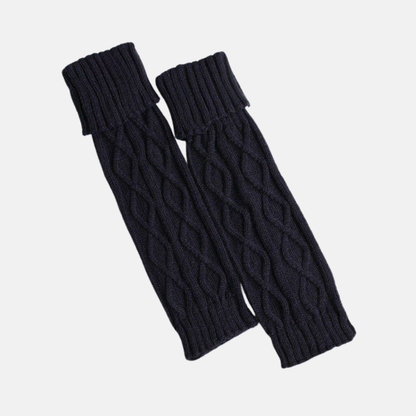 Elisa Calf-Length Leg Warmer | Cable Knit Leg Warmer