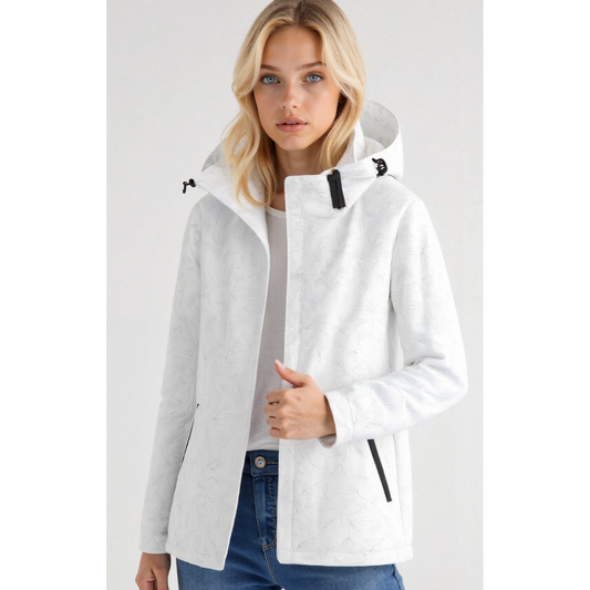 Women's Windbreaker – Relaxed Fit – Lightweight – Hood – Zipper Pockets
