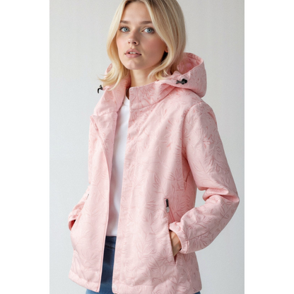 Women's Windbreaker – Relaxed Fit – Lightweight – Hood – Zipper Pockets