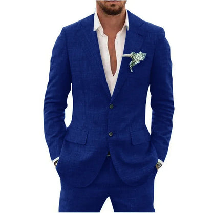 Men's Blazer – Slim Fit – Two-Button Closure – Breathable Blend Fabric
