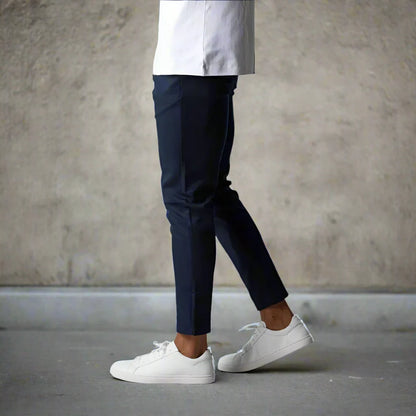 Herre Slim Fit Chinos – Bomullsstretch – Ankel Lengde – Komfortabel og Allsidig