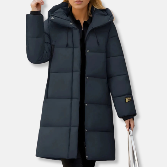 Women’s Coat - Woven Shell - Oversized Fit - Hooded - Mid-Thigh Length