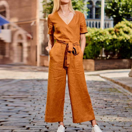 Eina - Jumpsuit in spun cotton for women