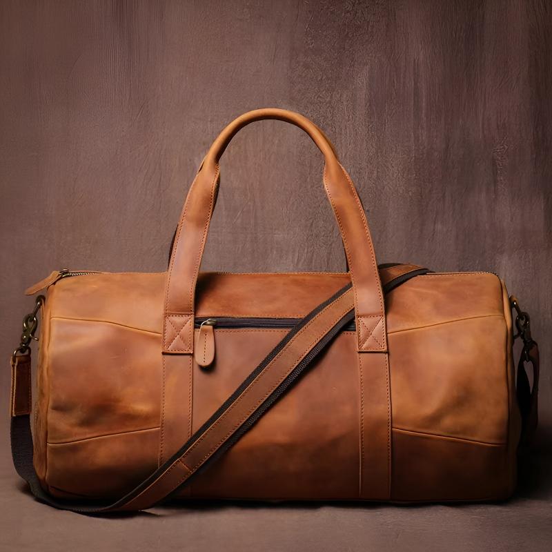 Sebastian Leather Duffel Bag | Shoulder Strap Duffel Bag
