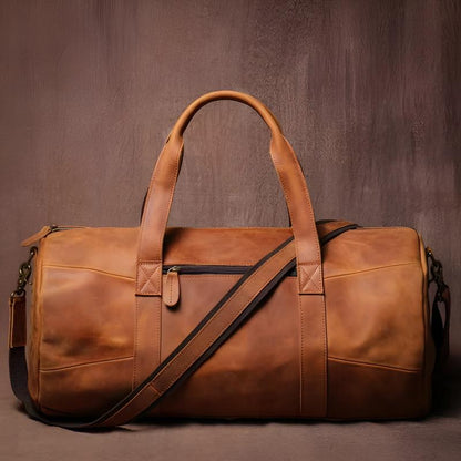 Sebastian Leather Duffel Bag | Shoulder Strap Duffel Bag